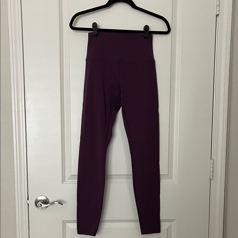 High Waisted Deep Purple Leggings